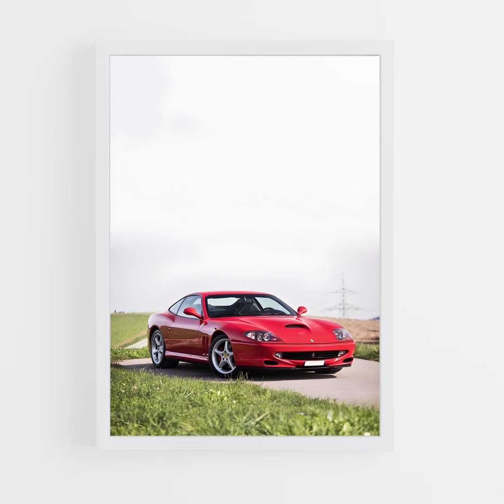 Poster maranello Rouge – affiche Ferrari (vue 3)